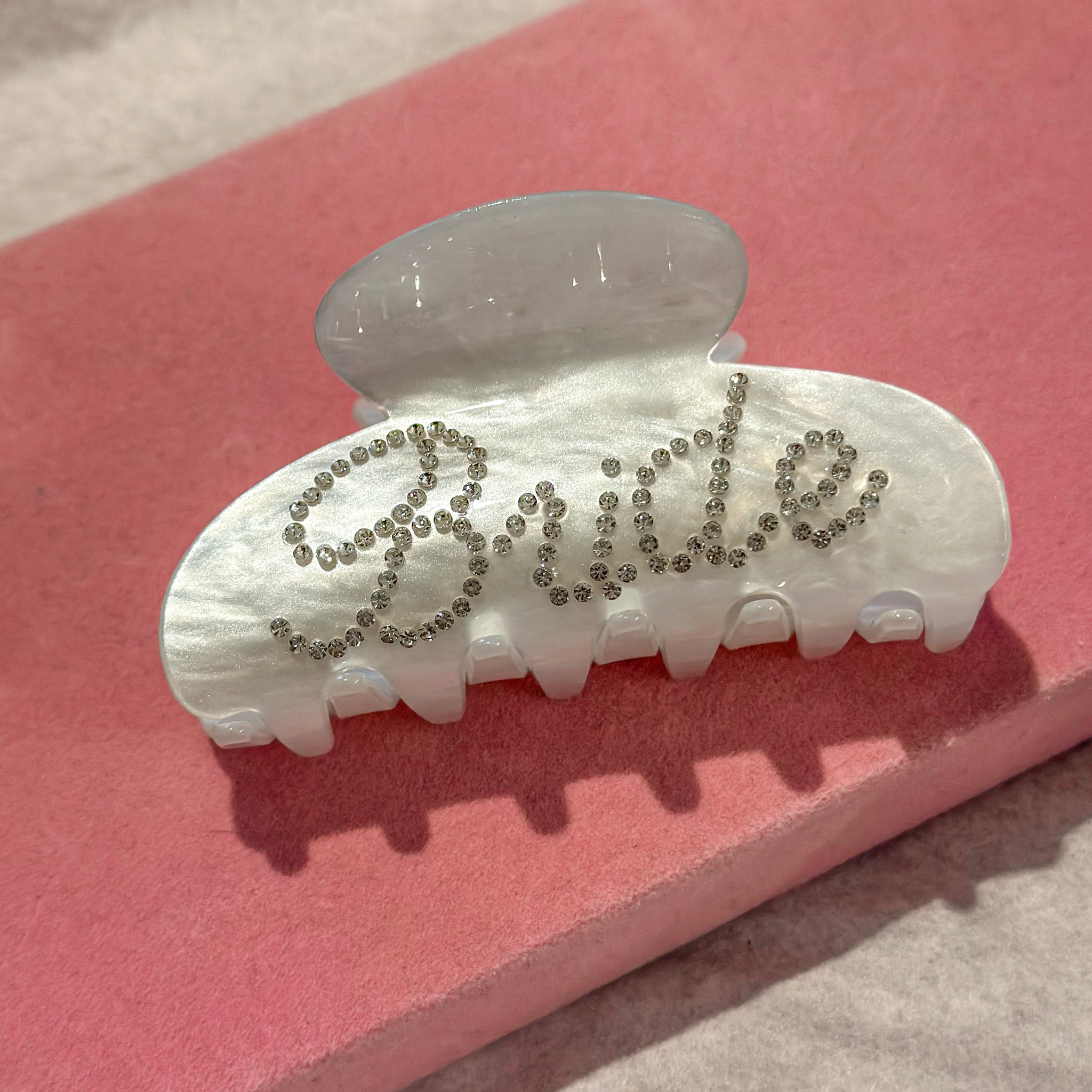 Bride Claw Clip w/ Rhinestone